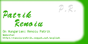 patrik renoiu business card